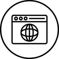 Web browser Icon Design Illustration vector