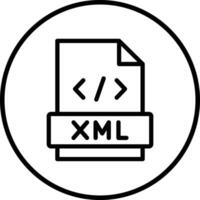 Xml Icon Design Illustration vector
