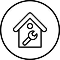 House maintenance Icon Design Illustration vector