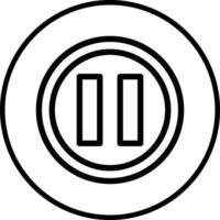 Pause Icon Design Illustration vector