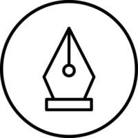 Nib Icon Design Illustration vector