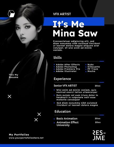 VFX Artist Resume Template