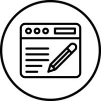 Blogging Icon Design Illustration vector