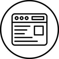 Website Content Icon Design Illustration vector