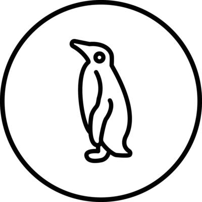 Penguin Icon Design Illustration
