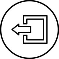 Log out Icon Design Illustration vector
