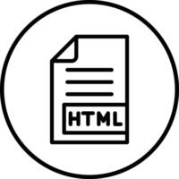HTML Icon Design Illustration vector