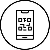 QR Code Icon Design Illustration vector
