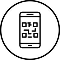 Qr code Icon Design Illustration vector