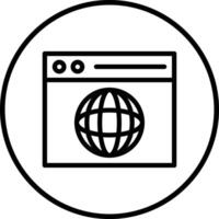 Browser Icon Design Illustration vector