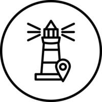 Light house Icon Design Illustration vector