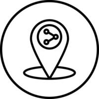 Share location Icon Design Illustration vector