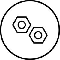 Nut Icon Design Illustration vector