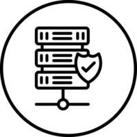 Database Icon Design Illustration vector