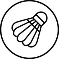 Shuttlecock Icon Design Illustration vector