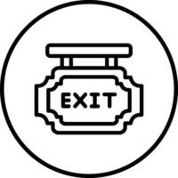 Exit Icon Design Illustration vector