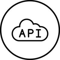 Api Icon Design Illustration vector