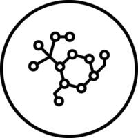 Molecule Icon Design Illustration vector