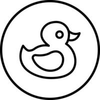 Rubber duck Icon Design Illustration vector