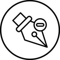 Delete anchor Icon Design Illustration vector