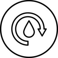 Water cycle Icon Design Illustration vector