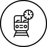 Train time Icon Design Illustration vector