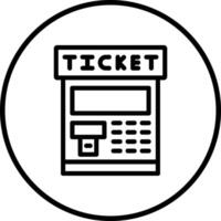 Ticket machine Icon Design Illustration vector
