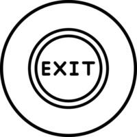 Exit Icon Design Illustration vector
