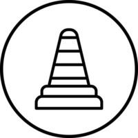 Traffic cone Icon Design Illustration vector