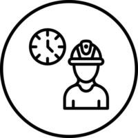 Working hours Icon Design Illustration vector