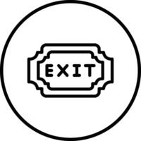 Exit Icon Design Illustration vector