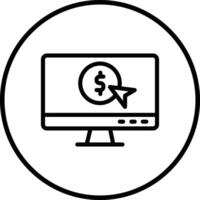Pay per click Icon Design Illustration vector