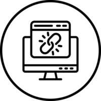 Web link Icon Design Illustration vector