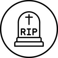 Grave Icon Design Illustration vector