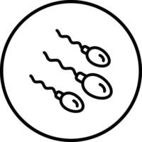 Sperms Icon Design Illustration vector