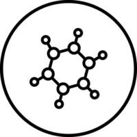 Bio molecules Icon Design Illustration vector