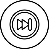 Forward Icon Design Illustration vector