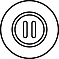 Pause button Icon Design Illustration vector