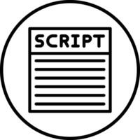 Script Icon Design Illustration vector