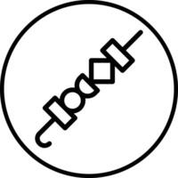 Skewers Icon Design Illustration vector