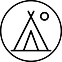 Camping Icon Design Illustration vector