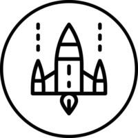 Spaceship Icon Design Illustration vector