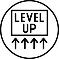 Level up Icon Design Illustration vector