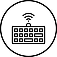 Wireless keyboard Icon Design Illustration vector