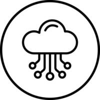 Cloud Hosting Icon Design Illustration vector