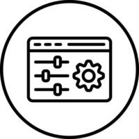 Configuration Icon Design Illustration vector