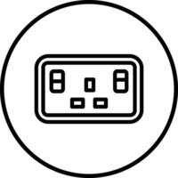 Socket Icon Design Illustration vector