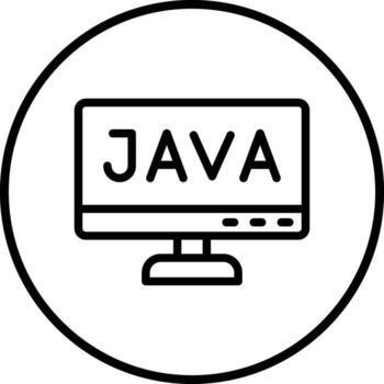 Java Icon Design Illustration vector