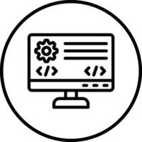 Backend Icon Design Illustration vector