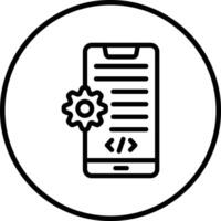 App Development Icon Design Illustration vector